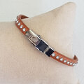 Vente au détail: Bracelet Cuir Naturel 06 mm 01 Ajustable