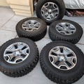 Selling with online payment:  Set of 5 2017 Jeep Rubicon 17" Wheels & 255/75-17 BF Goodrich 
