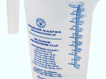  : Graduated Round Measuring Container 8 oz / 250 ml