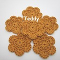 Vente au détail: Lot de 2 Fleurs au crochet Teddy