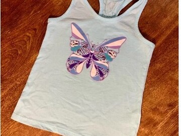Selling with online payment: The Children’s Place Butterfly Racerback Tank Size XL