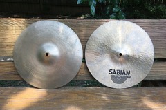 Selling with online payment: 50% off = $225 80s Sabian HH 13" Hi hats 845 g & 1066 g