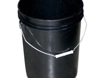  : BLACK Bucket/PAIL 20L/5 gallon