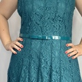 Selling: Pretty Teal Lace Dress + Belt