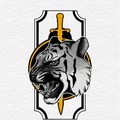Tattoo design: Tiger 2