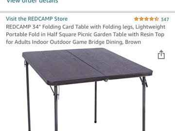 Rent out Weekly: Modern light card table