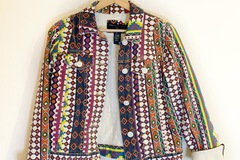 Selling: Marc by Marc Jacobs Geometric Print Denim Jacket 