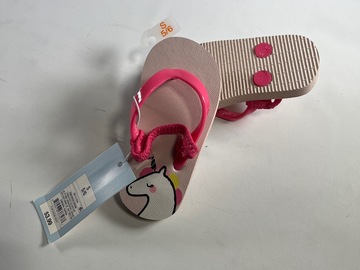 Buy Now: Girls Cat & Jack Pink Adrian Unicorn Sandals Size 2T NEW! 50 QTY