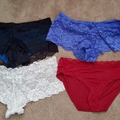 Selling: Sexy Set of 6 Panties- Size Small- La Senza,George,Asst