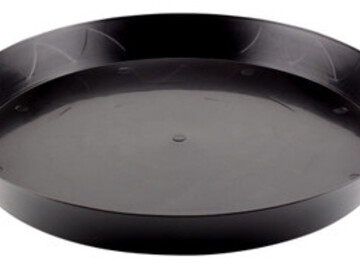  : Gro Pro, 16 inch Heavy Duty Black Saucer, per ea.