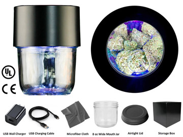  : UPGRADED Magnified LED Jar Display Stash for Mason Jars Kit v3.0