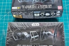 Selling with online payment: Bandai 1/144 Tie Fighter & Tie Fighter Advanced 