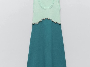 For Sale: Zara knit dress rhinestones detail 