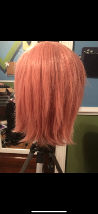 Pink wig
