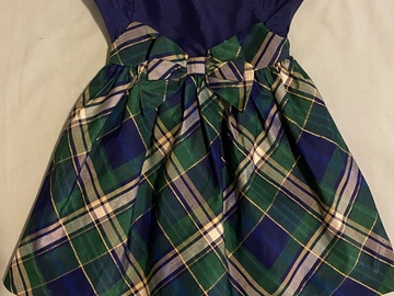Selling with online payment: Gymboree 2 2T Holiday Christmas Dress Plaid Blue Bow Tartan 