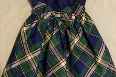 Selling with online payment: Gymboree 2 2T Holiday Christmas Dress Plaid Blue Bow Tartan 