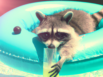 Selling: Raccoon Pool Day