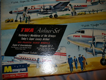 Selling with online payment: MONOGRAM 1957 RARE TWA GIFT SET PARTS SEALED