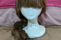 Selling with online payment: Long orange-brown wig
