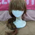 Selling with online payment: Long orange-brown wig