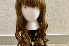 Selling with online payment: Curly Brown Ringlet Wig