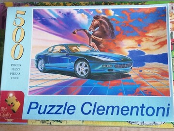 Vente avec paiement en ligne: Puzzle Ferrari bleue" 450 GT " 500 pièces