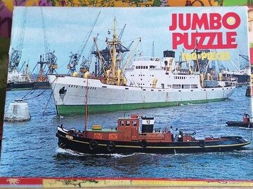 Vente avec paiement en ligne: Puzzle Jumbo d’un bateau amarré 160 pièces