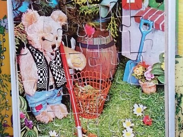 Vente avec paiement en ligne: Puzzle en bois d’un ours en peluche de 35 pièces