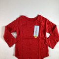 Buy Now: Toddler Cat And Jack Red Long Sleeve Shirt 2T 60 QTY NEW! NWT
