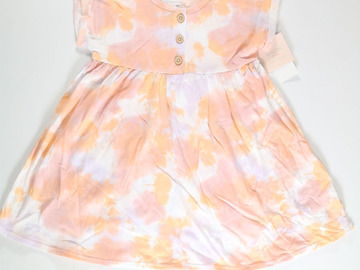 Buy Now: Toddler Grayson Mini Yellow Adorable Tie Dye Dress 5T 20 QTY NEW!
