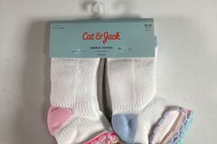 Comprar ahora: Toddler Cat And Jack White Ankle Socks 4T-5T 6 pck 50 QTY NEW! 