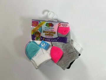 Buy Now: Fruit of the Loom Toddler Girls Low Cut Socks Mixed Sizes 30 QTY 