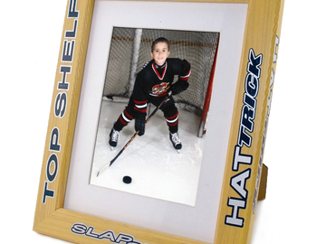 Bulk Lot (Liquidation & Wholesale): Hockey Stick Style Photo Frame – Solid Wood & Real Glass – #5556