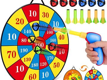 Bulk Lot (Liquidation & Wholesale): 26″ Supersized Dart Board for Kids – Double Sided – 22 Pieces
