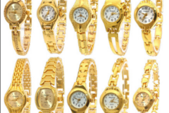Bulk Lot (Liquidation & Wholesale): 50Pcs Luxury Gold Women Bracelet Watches
