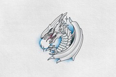 Tattoo design: Blue Eyes White Dragon