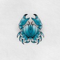 Tattoo design: Blue Crab