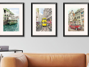  : A4 Art Print with Mount & Frame