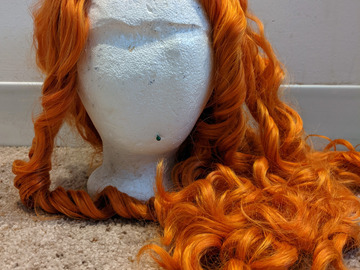 Selling with online payment: Long Curly Orange Wig (Arda Merry in Fire Orange)