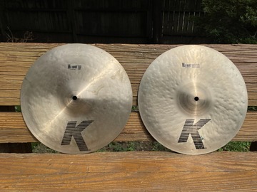 Selling with online payment: 2003 Zildjian 13" K Hi Hat cymbals 