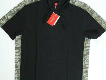 Comprar ahora: Mens Guess Black Camo Hooded Shirt Mixed Sizes 25 QTY NEW! NWT