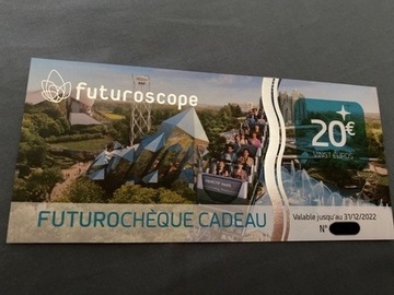 Vente: Chèques cadeaux Futuroscope (550€)
