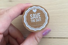 Myydään (Yksityinen): Save the date-leima