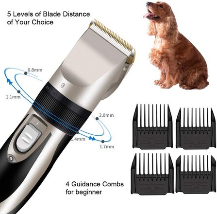 Rechargeable Low Noise Dog Pet Clippers Grooming Kit, Lot of 12