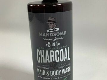 Buy Now: Darn Handsome 5 In 1 Charcoal Hair & Body Wash 32 oz 25 QTY NEW!