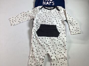 Buy Now: Infant Cat And Jack Blue White One Piece 12M 20 QTY NEW! NWT