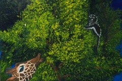 Sell Artworks: Fable de la girafe et du singe araignée
