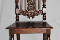 Individual Sellers: Vintage Solid Wood Hand Carved Chair