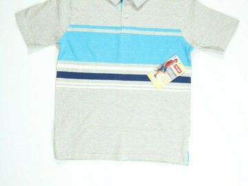 Buy Now: Boys Wrangler Gray Heather Polo Shirt Mixed Sizes 20 QTY NEW! NWT