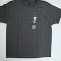 Buy Now: Mens Hanes Charcoal Heather Short Sleeve Shirt Large 20 QTY NEW!